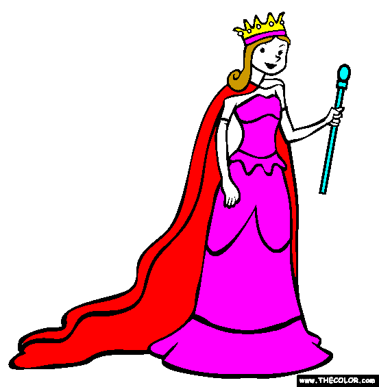 May Queen Coloring Page