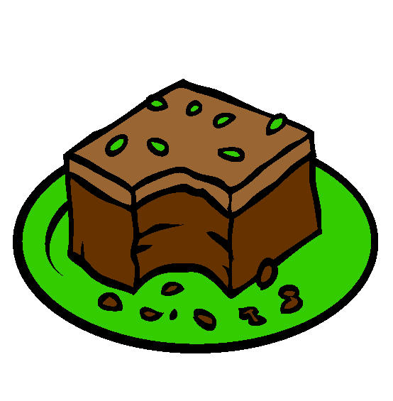 Brownie Bite Coloring Page