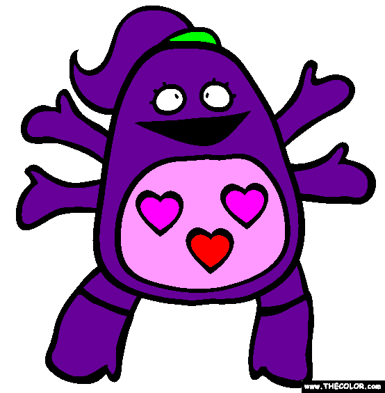 Gretchen the Monster Online Coloring Page