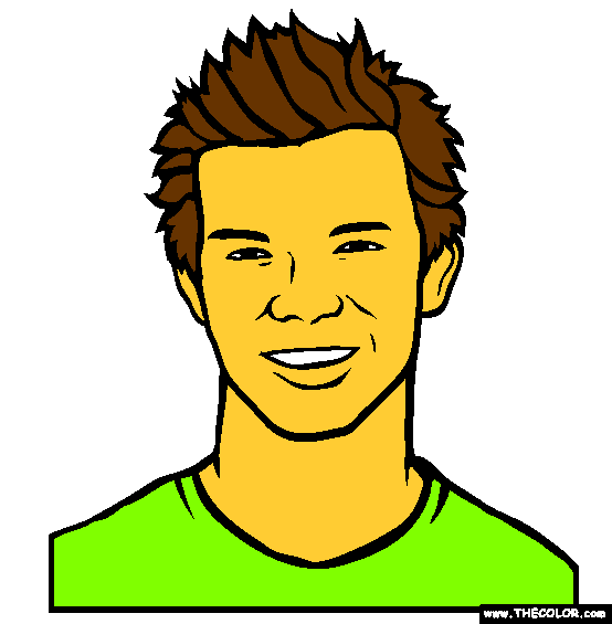 Taylor Lautner Online Coloring Page 