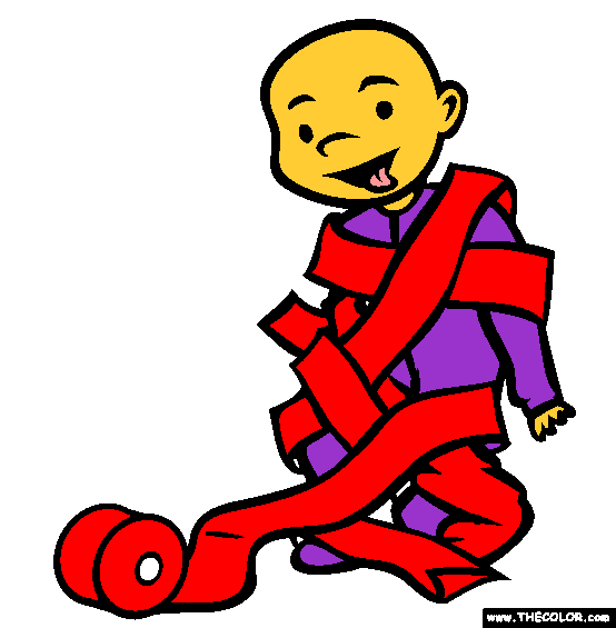 Tissue Paper Coloring Page