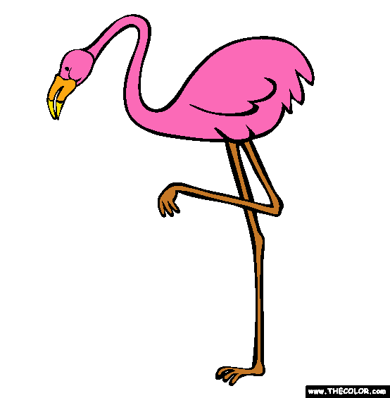 Flamingo Coloring Page