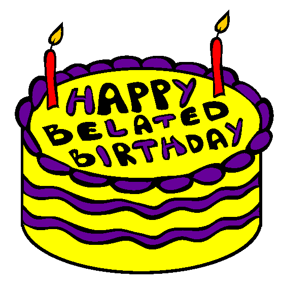 Belated Birthday Coloring Page