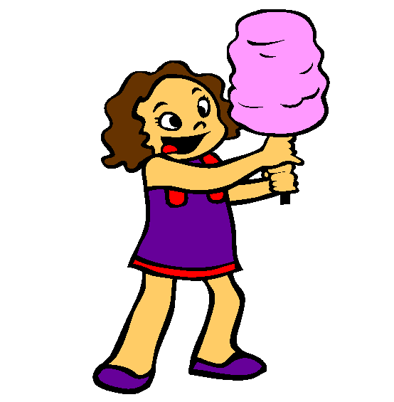 Cotton Candy Coloring Page