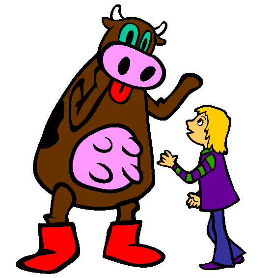 Character Greeting Coloring Page