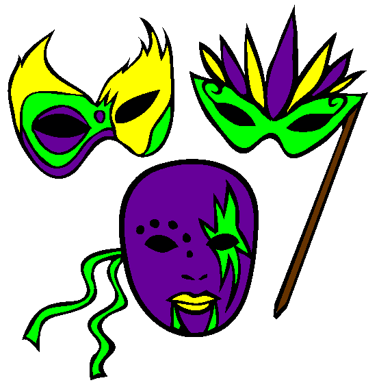 Masks Coloring Page