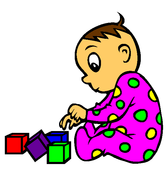 Playing With Blocks Coloring Page