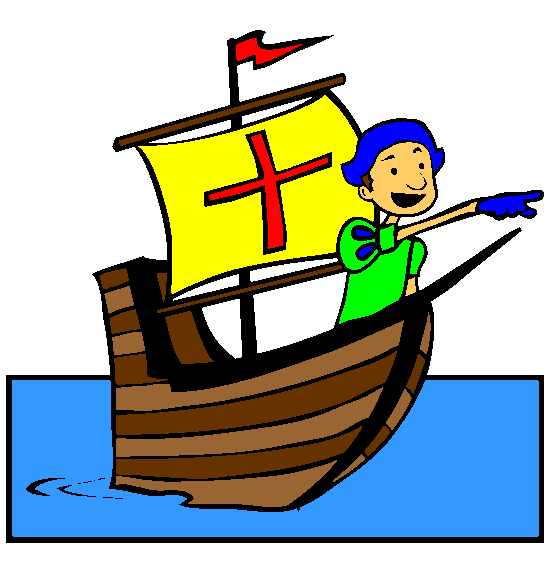 On Board the Santa Maria Coloring Page