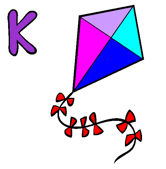 K Coloring Page