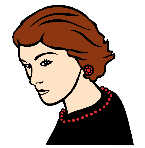 Coco Chanel Coloring Page