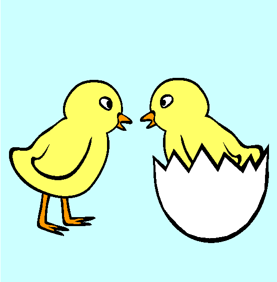 Chicks Coloring Page