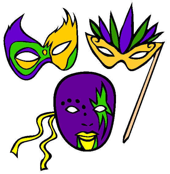 Masks Coloring Page