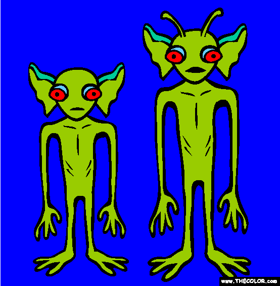 Kelly Hopkinsville Goblin Coloring Page