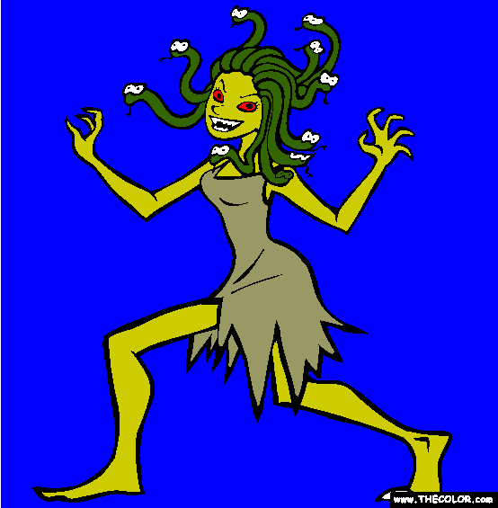 Medusa Coloring Page