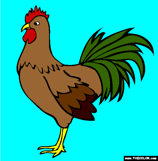 Rooster Coloring Page