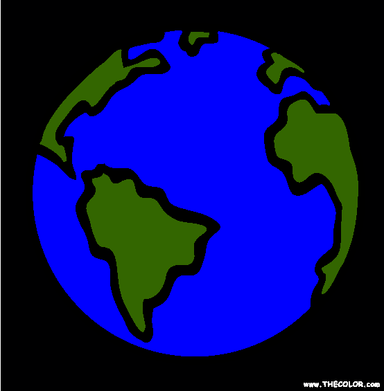 Planet Earth Online Coloring Page
