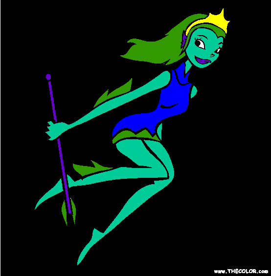 Ocean Girl Coloring Page