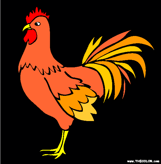 Rooster Coloring Page