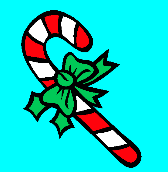 Candy Cane Coloring Page