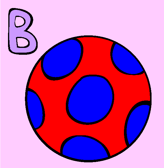 The Uppercase Letter B Alphabet Coloring Page