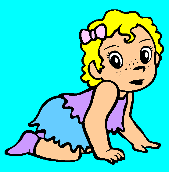 Crawling Coloring Page
