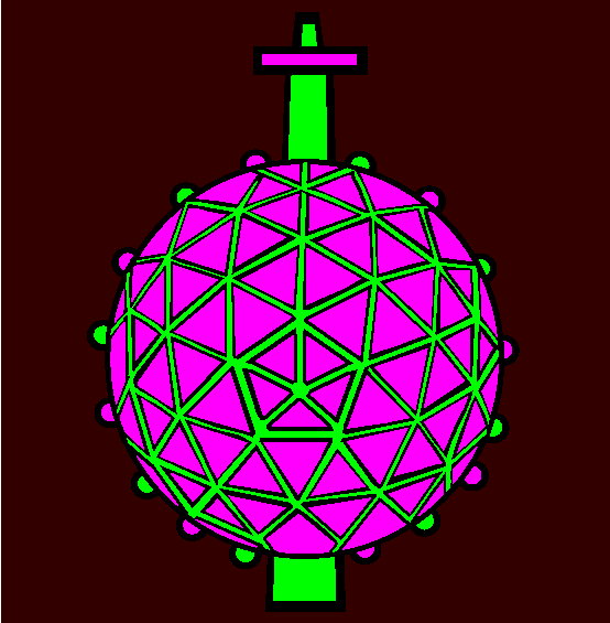 Time Square Ball Coloring Page