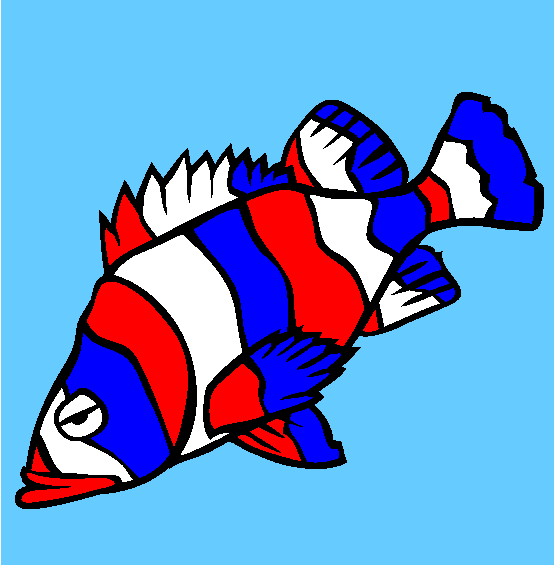 Flag Rockfish Coloring Page
