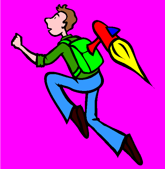 Jet Powered Backpack Coloring Page
