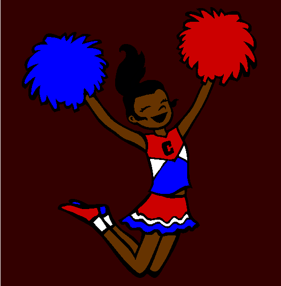 Cheerleader Coloring Page