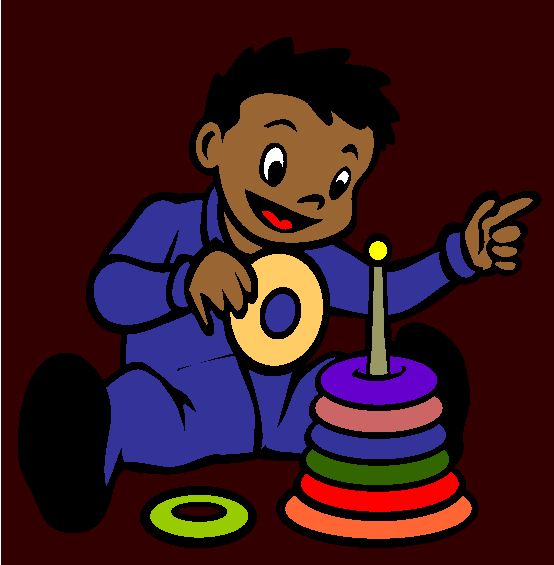 Stacking Rings Coloring Page