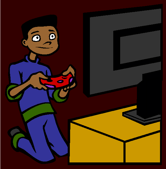 Video Games Coloring Page