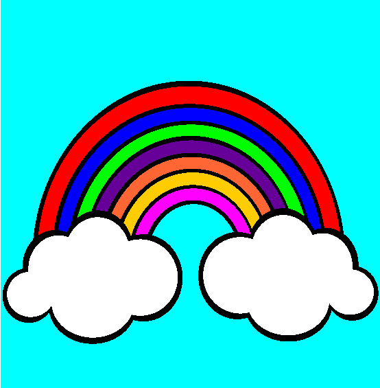 Rainbows Coloring Page