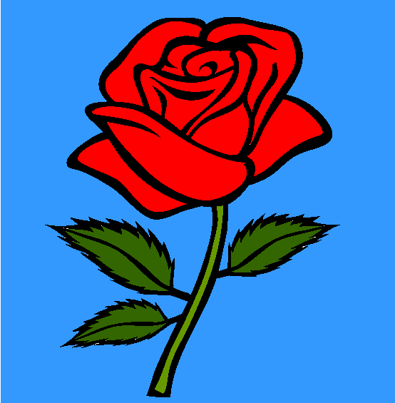 Rose Coloring Page