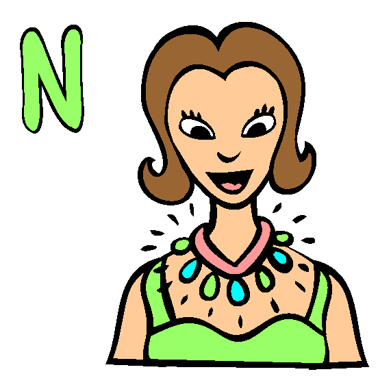 N Coloring Page
