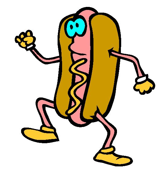 Hot Dog Coloring Page