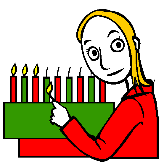 Lighting the Menorah Online Coloring Page