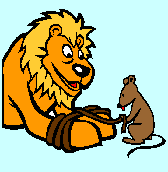 The Lion And The Mouse Coloring Page