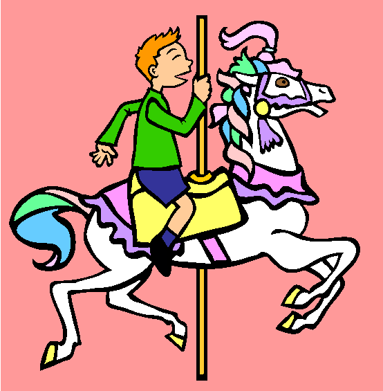 Carousel Coloring Page