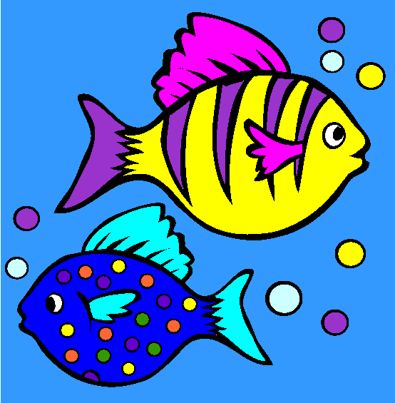 Two Fish Coloring Page
