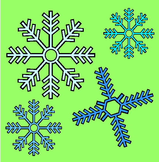 Snowflakes Coloring Page