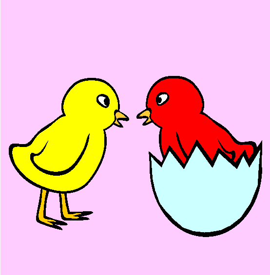 Chicks Coloring Page