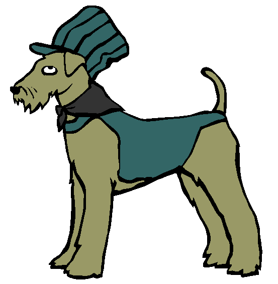 Airedale Terrier dog Coloring Page