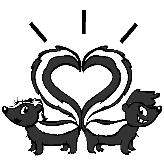 Skunks Coloring Page