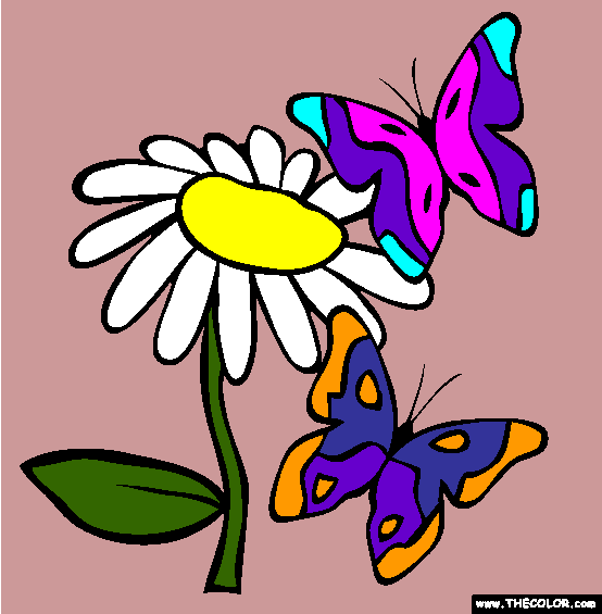 Butterflies Coloring Page