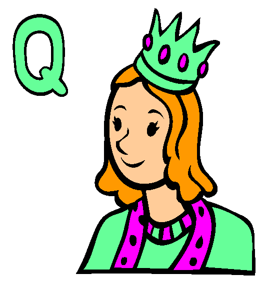 Q Coloring Page