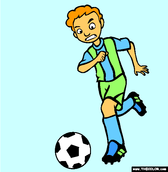 Soccer Coloring Page