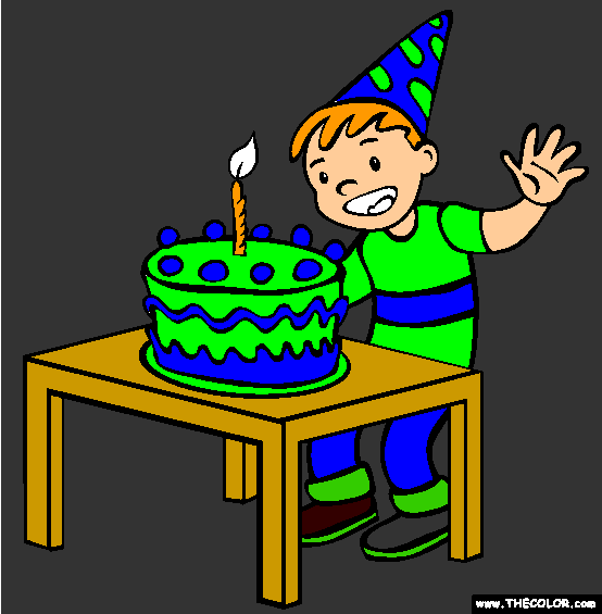 Happy Birthday Coloring Page