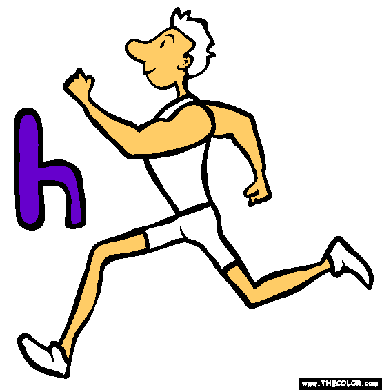 The Letter H Online Alphabet Coloring Page