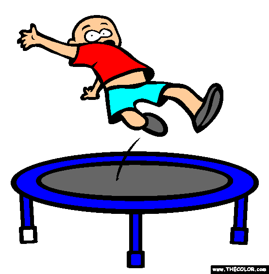 The Trampoline Coloring Page