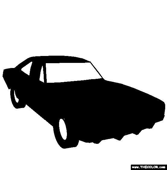 1969 Dodge Challenger Coloring Page